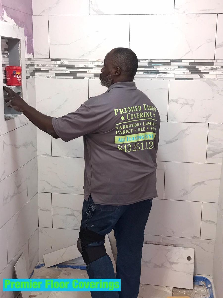 Tile Showers  for Premier Floor Coverings in Myrtle Beach, SC