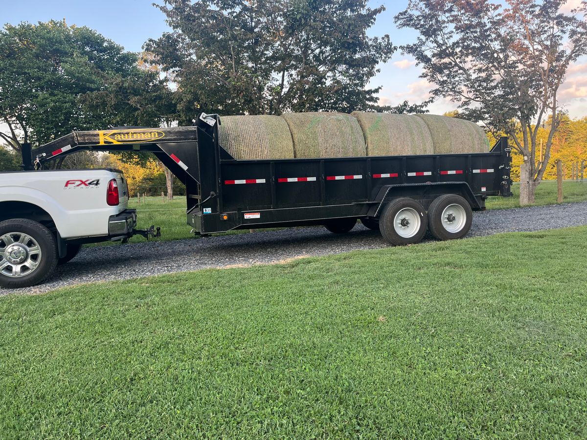 Material Hauling for Schrock’s Land Management in Northern Virginia, Shenandoah Valley, VA