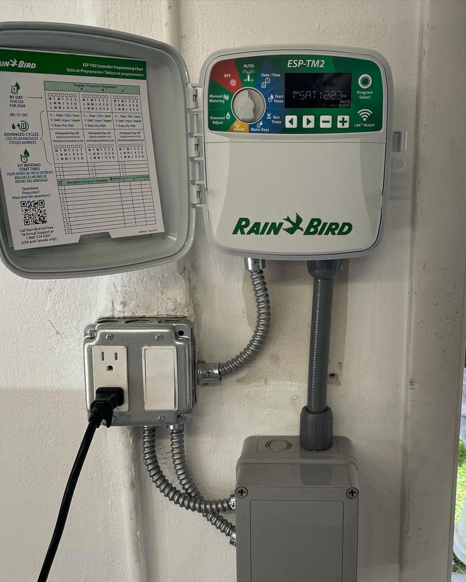 Irrigation System Reroutes for Perrone Irrigation in Coral Springs City Center, FL