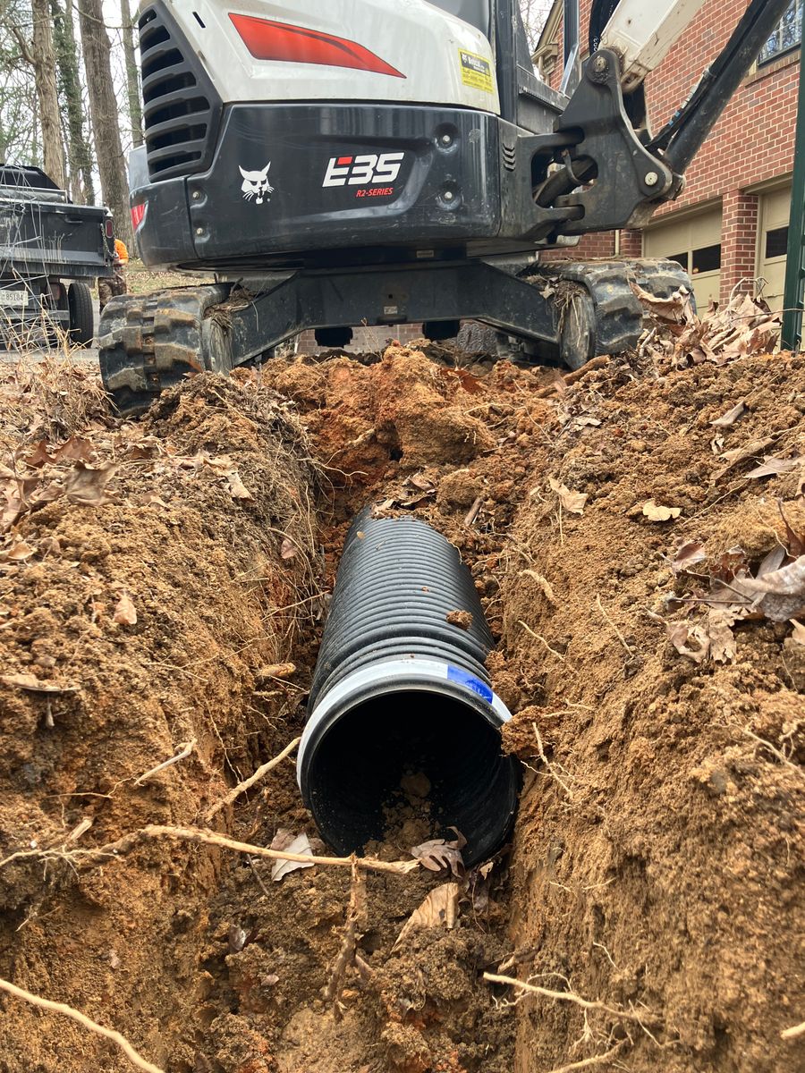 Drainage for Genesis Landworks in Bluff City, TN