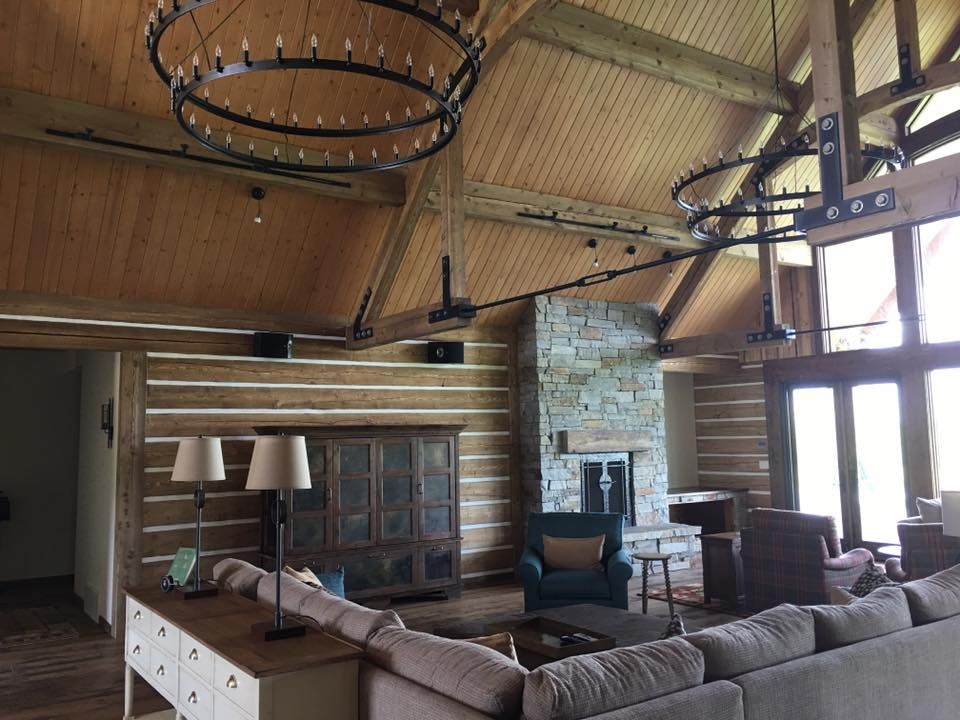 Staining for True Blue Logworks LLC in Corvallis, MT