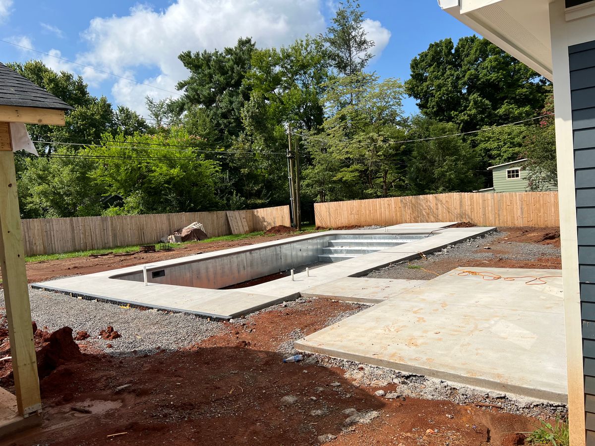 New Pool Construction for Infusion construction & Home Services in Knoxville, TN