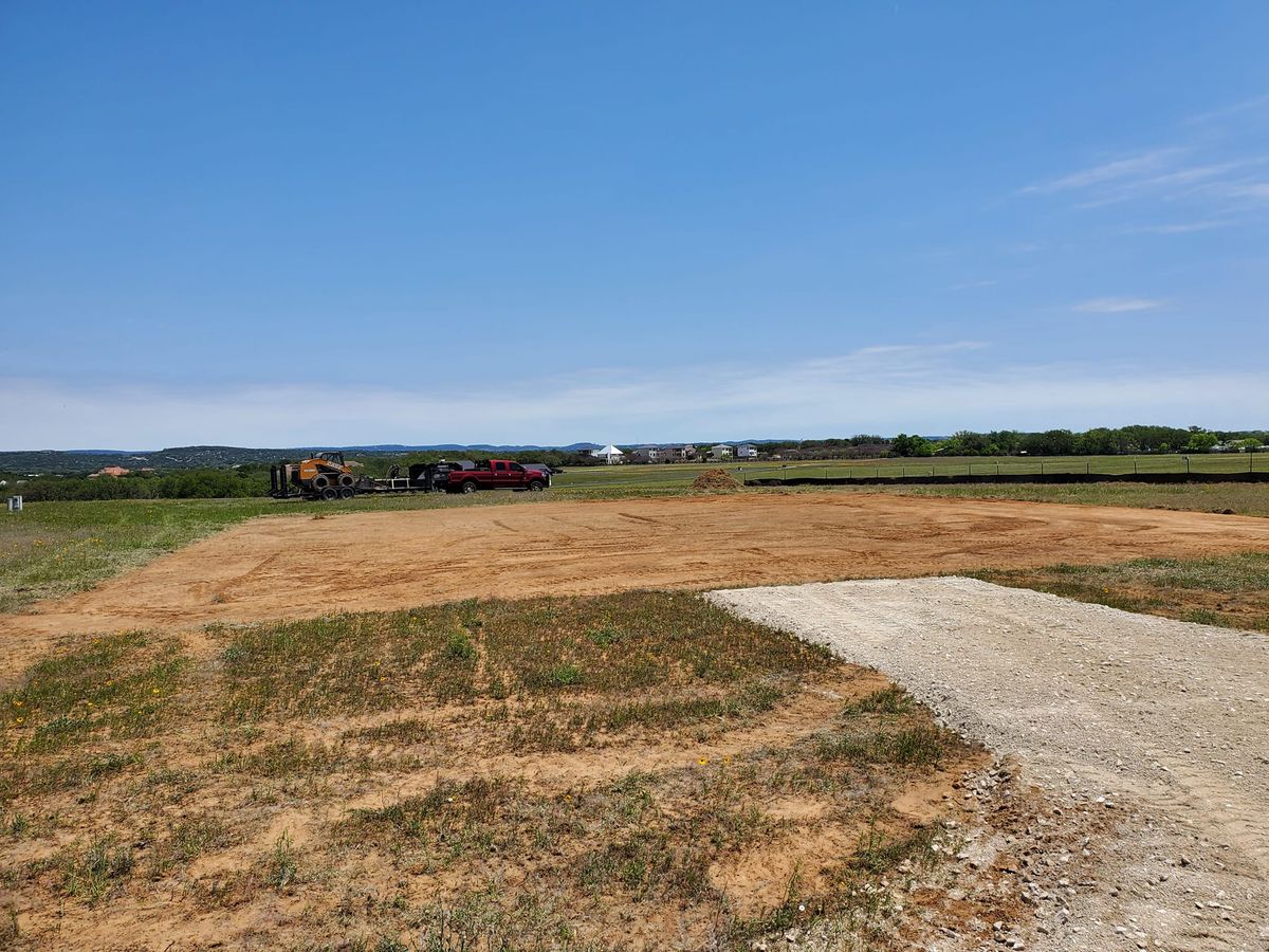 Lot Clearing for Bison Creek Construction in New Braunfels, TX