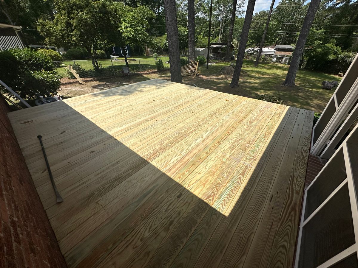 Deck Construction for Serenity Contracting in Columbia, SC