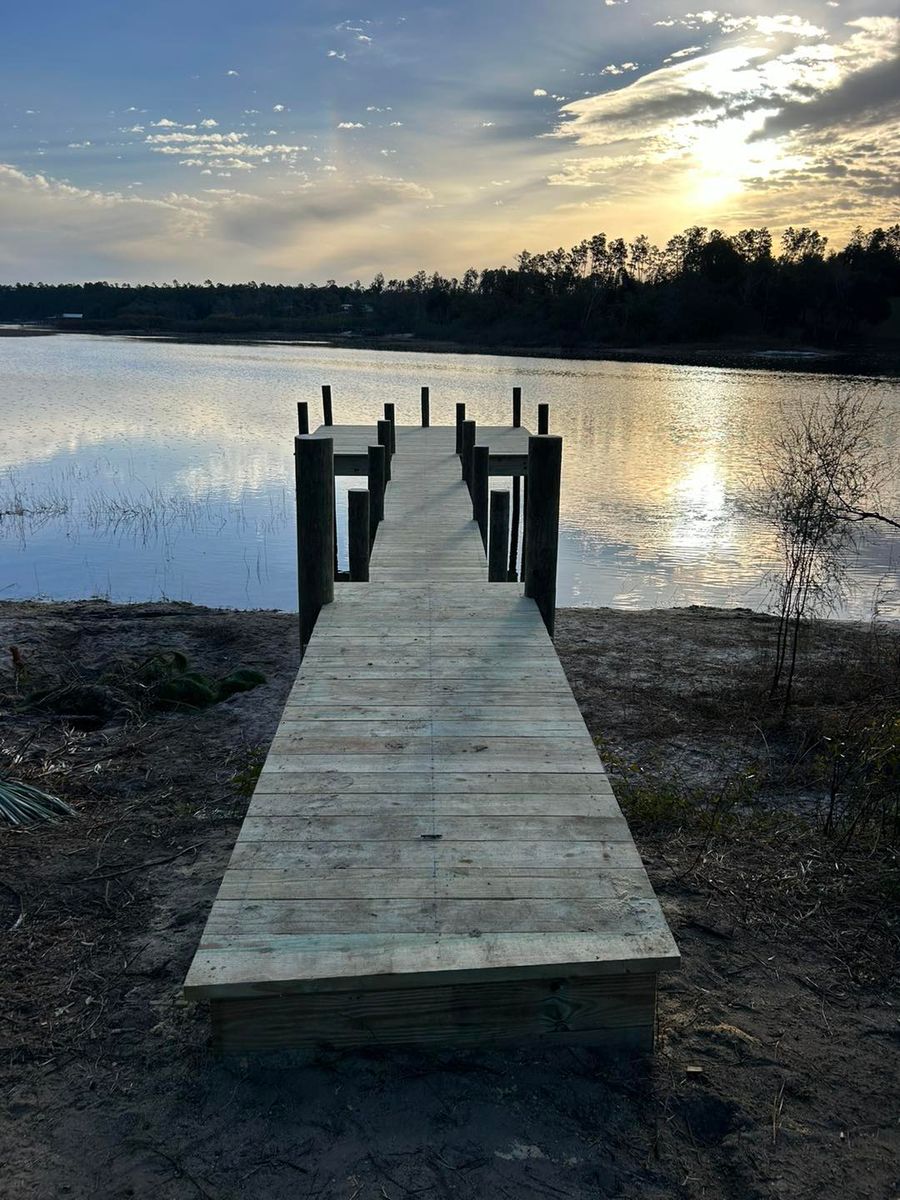 Dock Construction for J&H Land and Marine in Panama City, FL