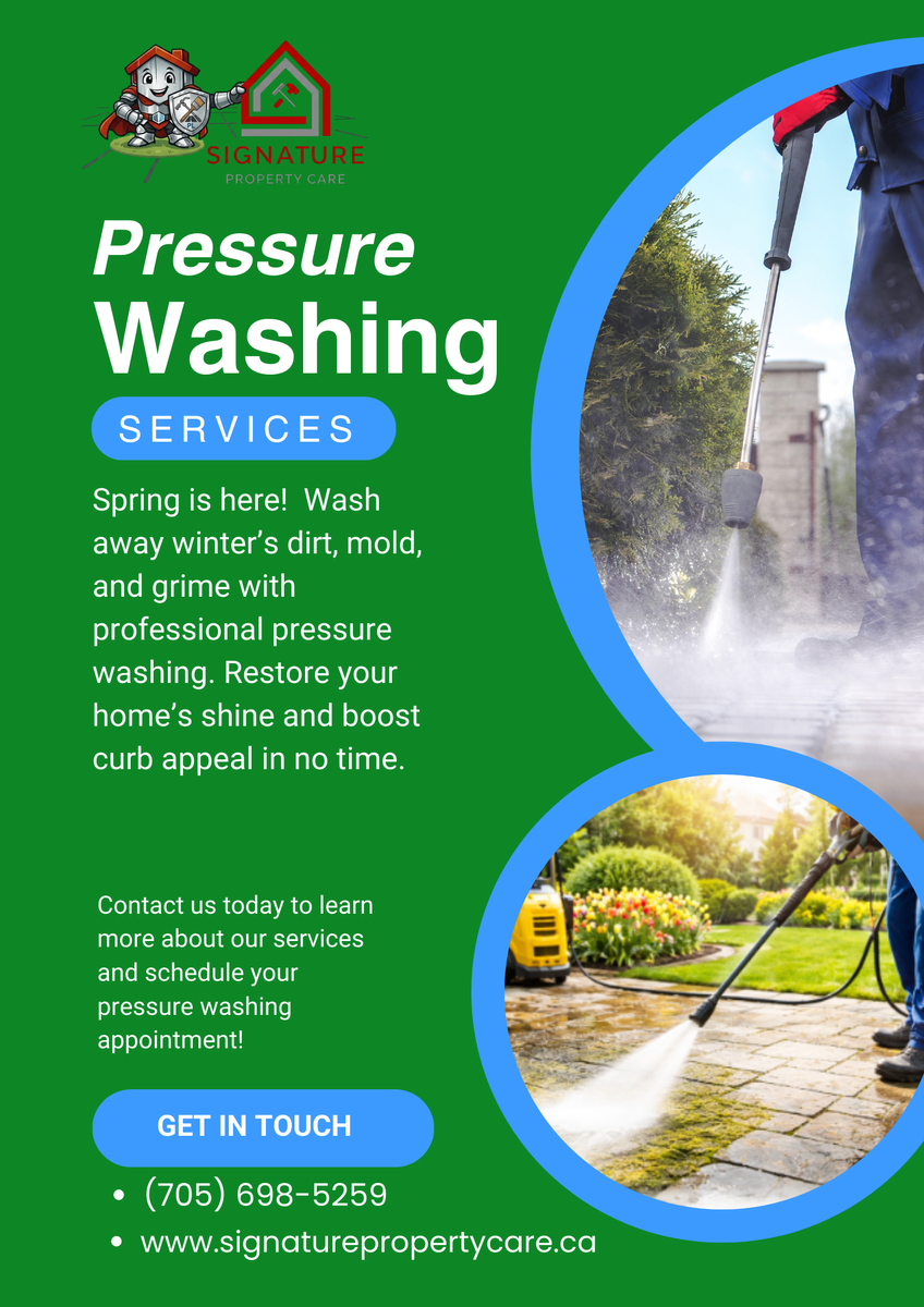 Pressure Washing for Signature Property Care Inc. in Greater Sudbury, ON