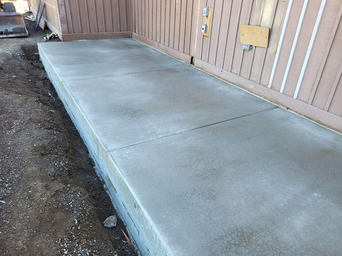 Patio Design & Installation for TJR Concrete and Construction in Bend, OR