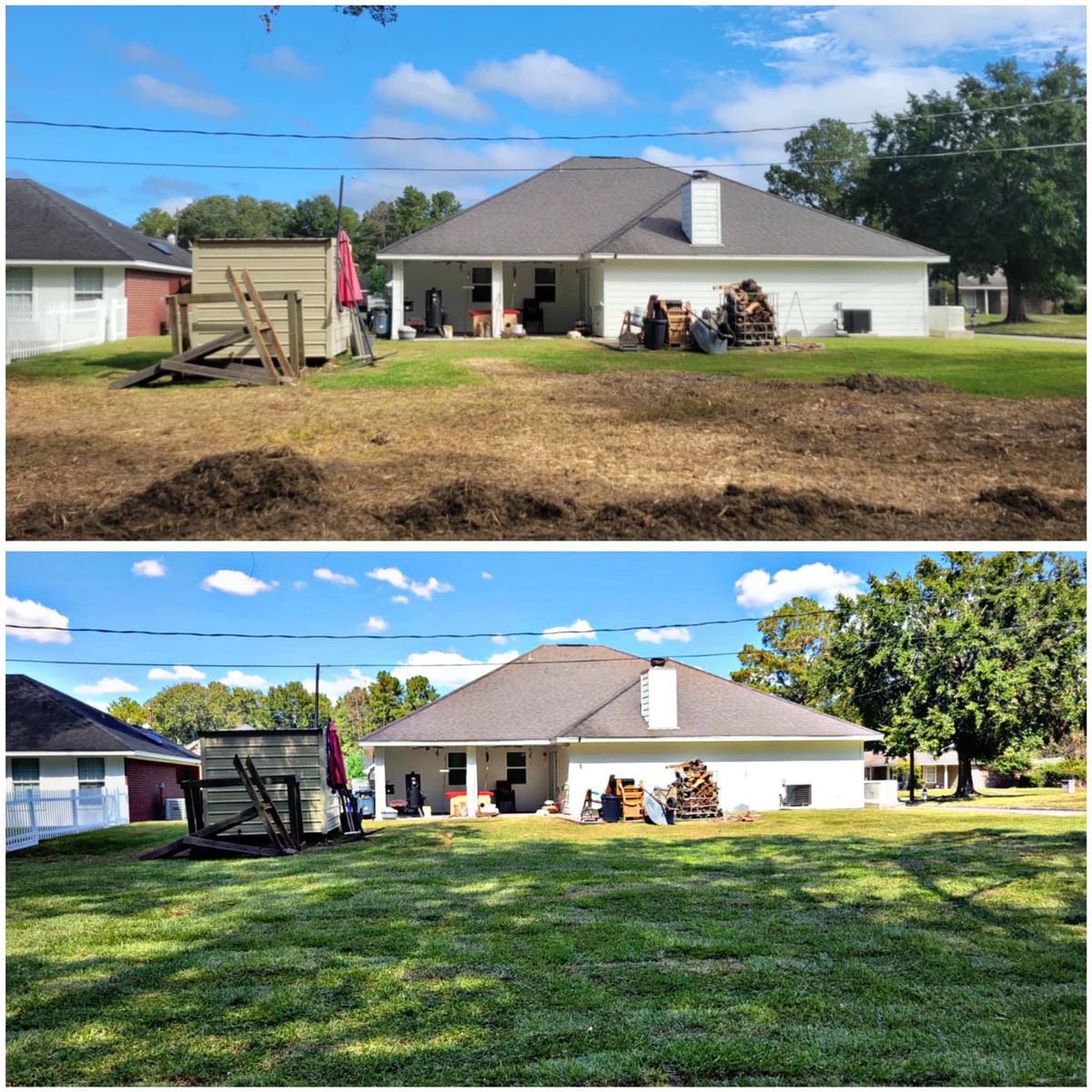 Sod Installation for JT’s Landscaping in Tyler County, TX