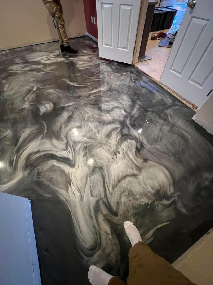 Epoxy Floor Coatings for Texas Curb N Borders in Houston, TX