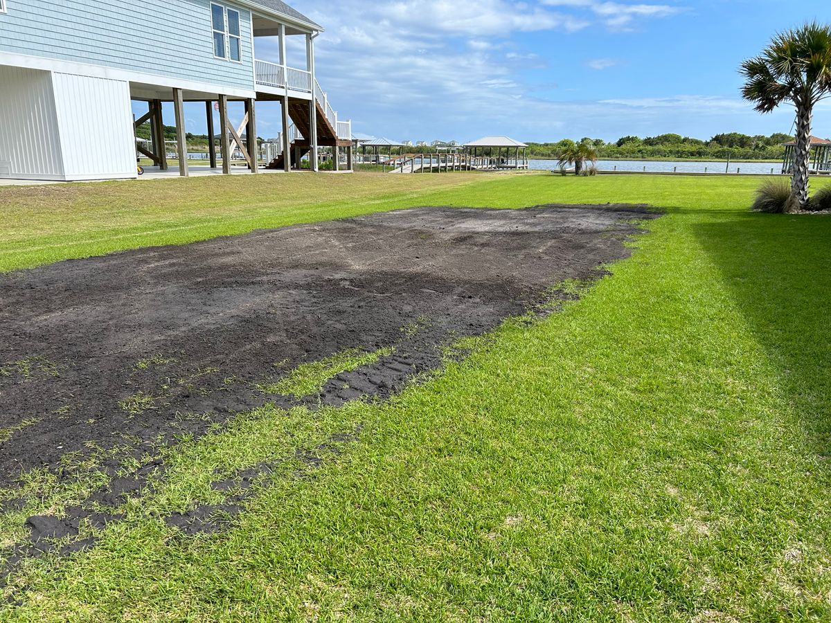 Land Clearing/Grading for Top Notch Landscape in Sneads Ferry, NC