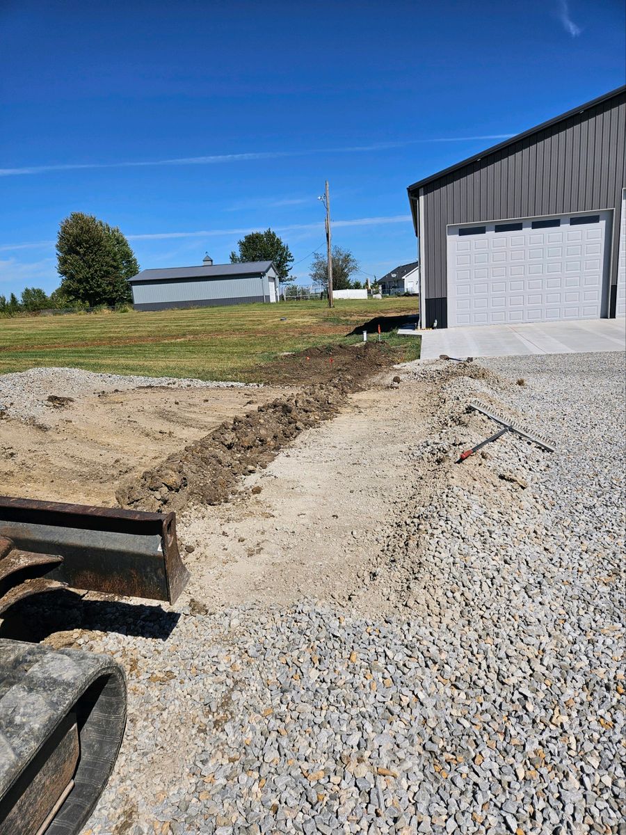 Utilities Digging for L&T Excavating in Topeka, KS