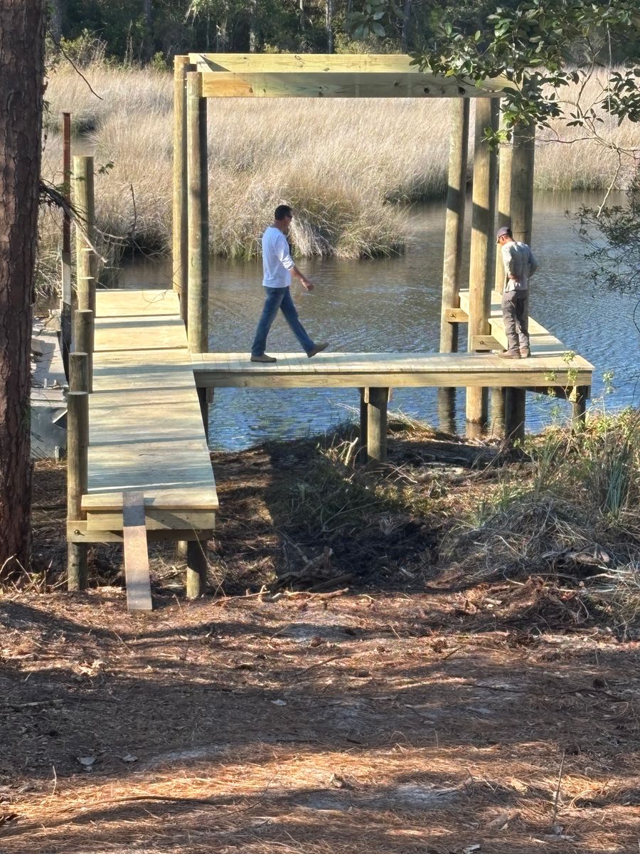 Dock Construction for J&H Land and Marine in Panama City, FL