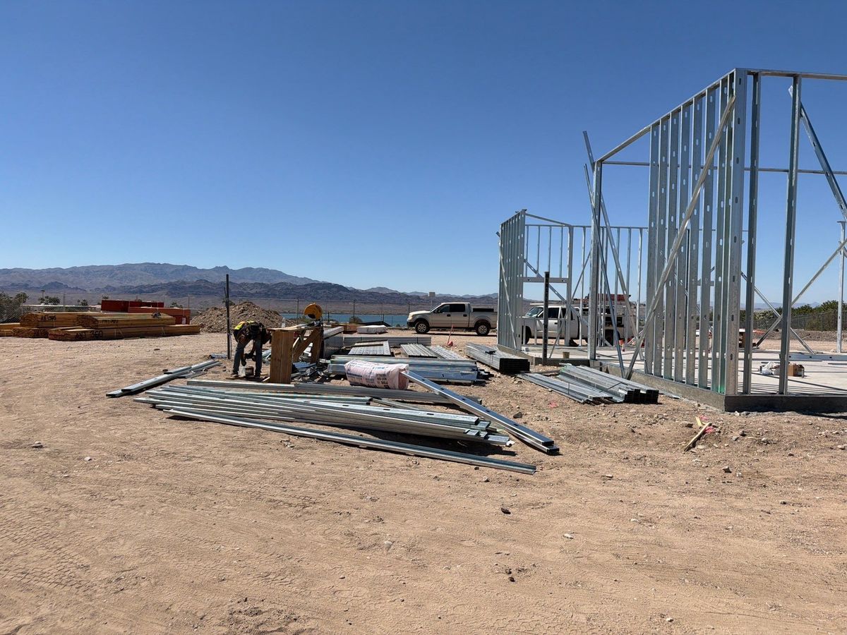 Framing for Ant Farm Construction in Kingman, AZ