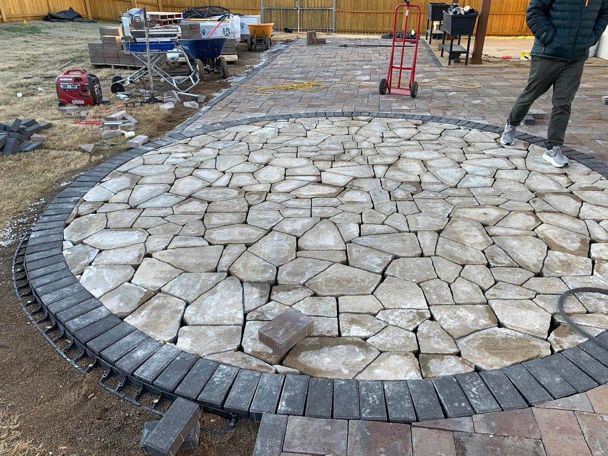 Hardscape Installation for Three Angels Lawncare in Rogers, AR