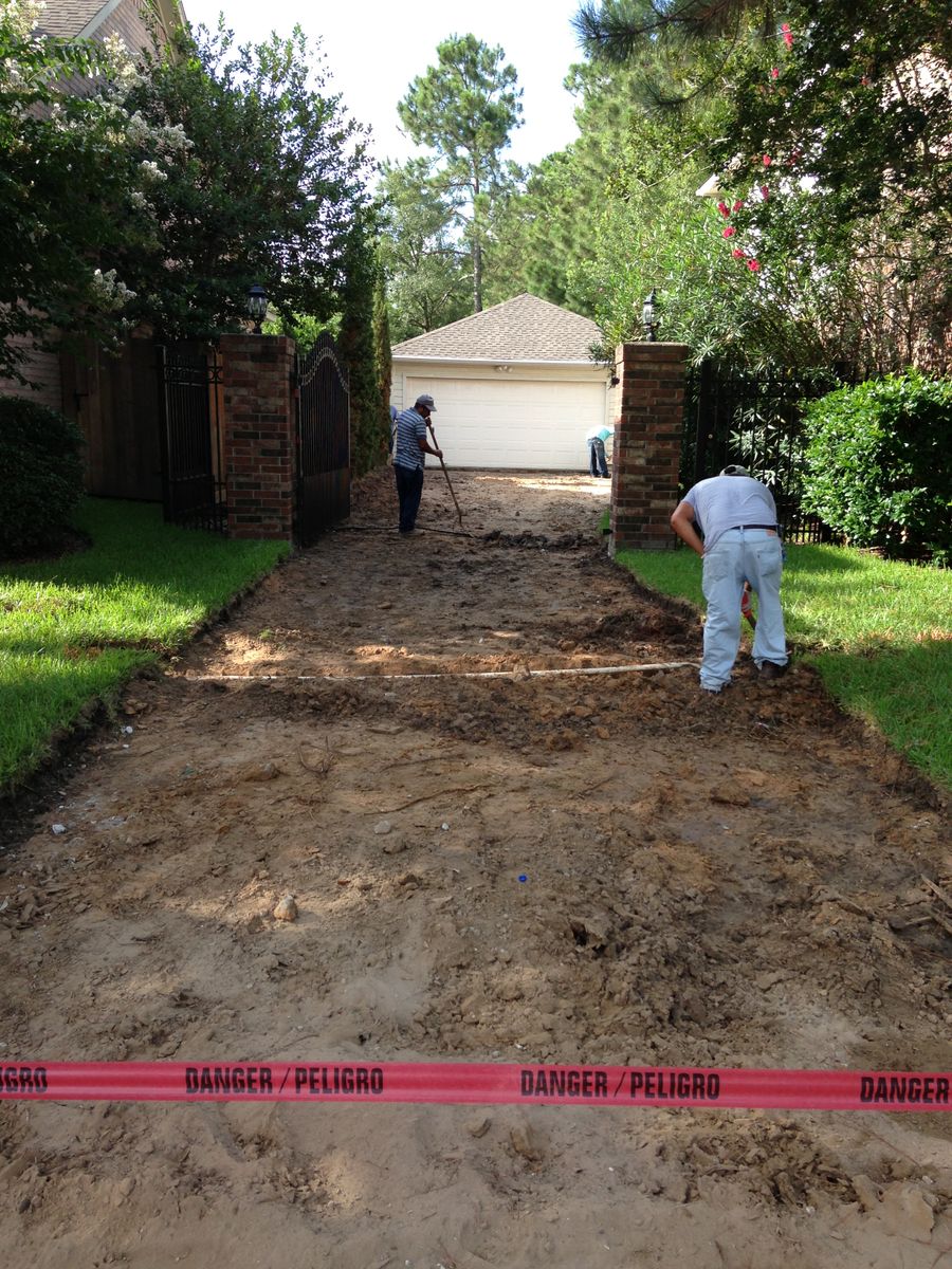 Stamped Concrete Installations for Texas Curb N Borders in Houston, TX