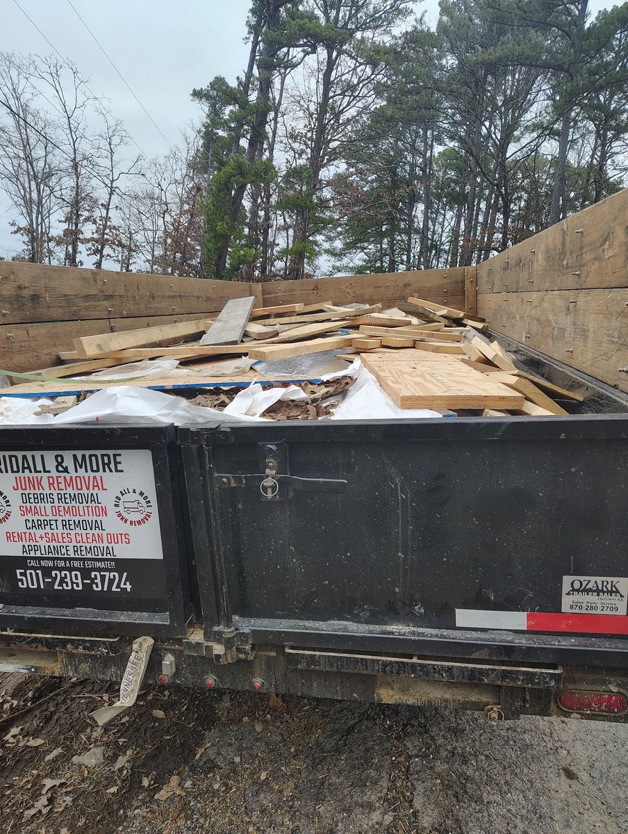 Hauling for Ridall & More Junk Removal in Beebe, AR