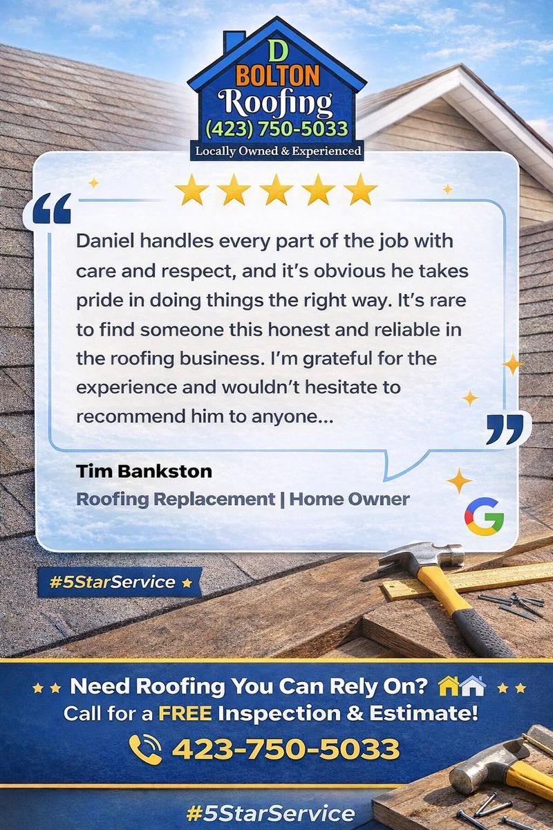 Roofing Repairs for D Bolton Roofing in Dayton, TN