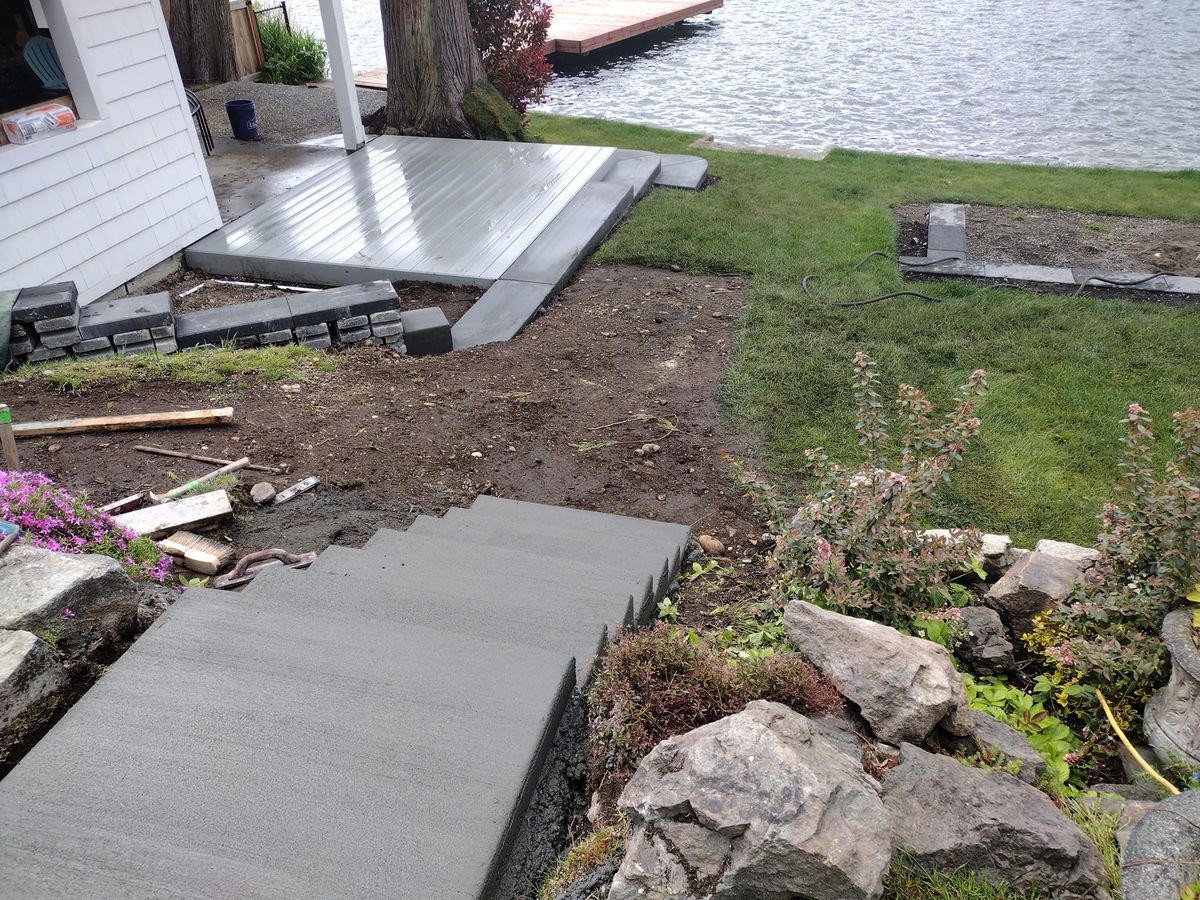 Stair Design & Installation for MC concrete in Shelton, WA