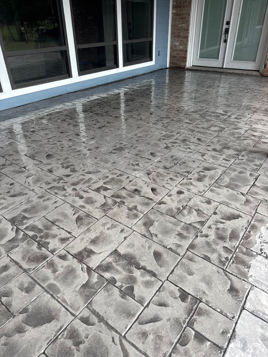 Pool & Patio Restoration for Texas Curb N Borders in Houston, TX