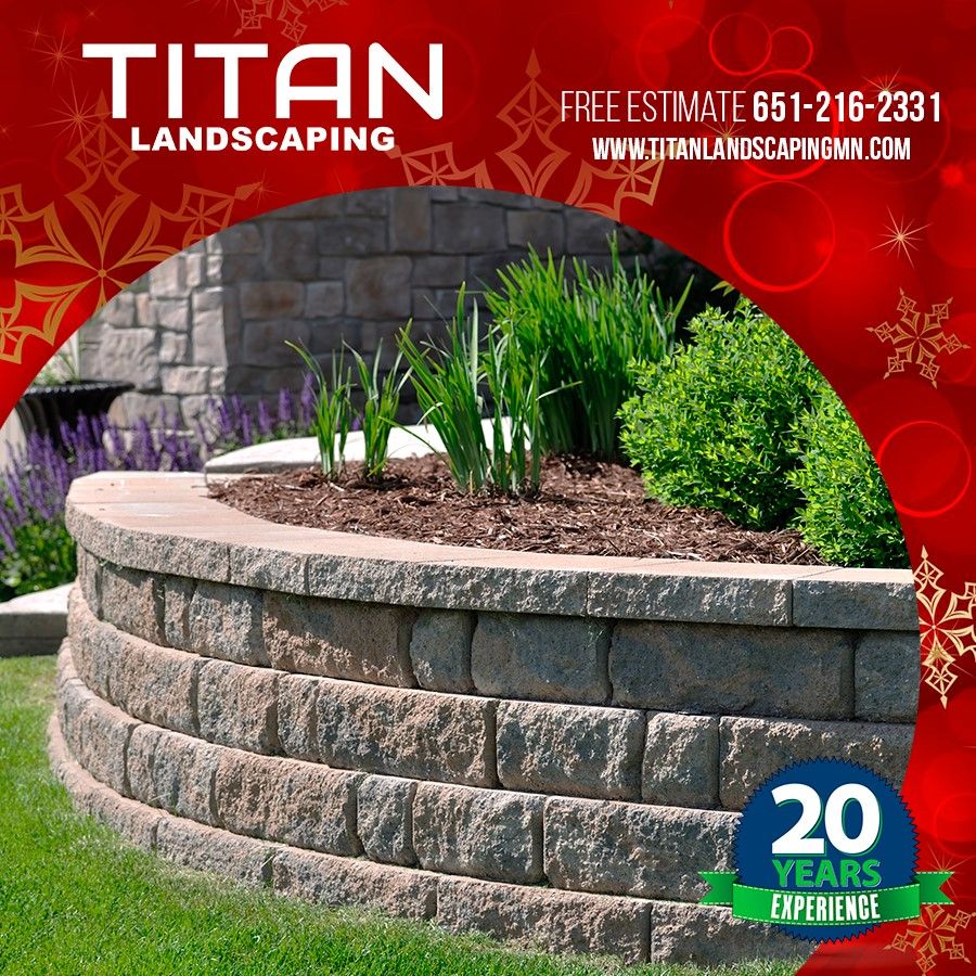 Retaining Wall Construction for Titan Landscaping in Rosemount, MN