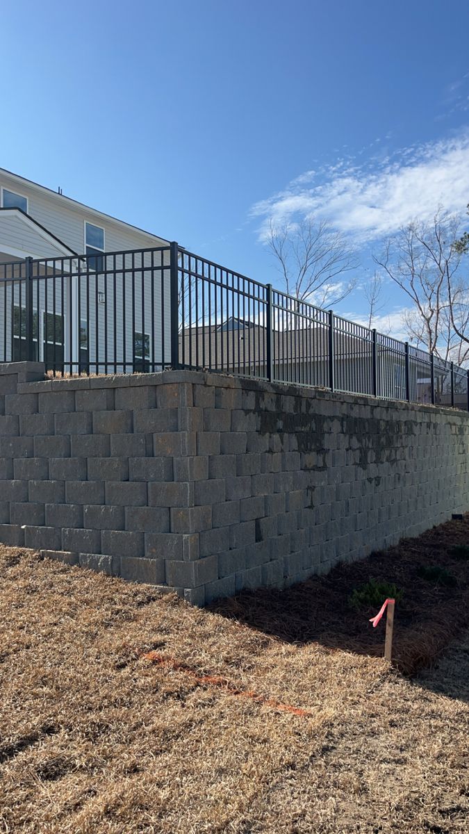 Aluminum Fence Installation for JB Nealy Fence in Elgin, SC