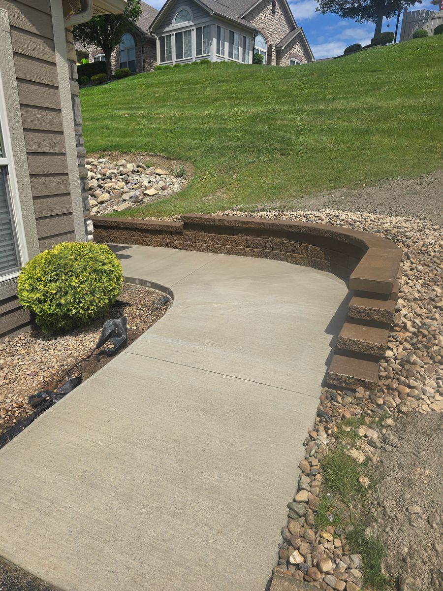 Concrete for Williams Custom Concrete in Poland Center, OH