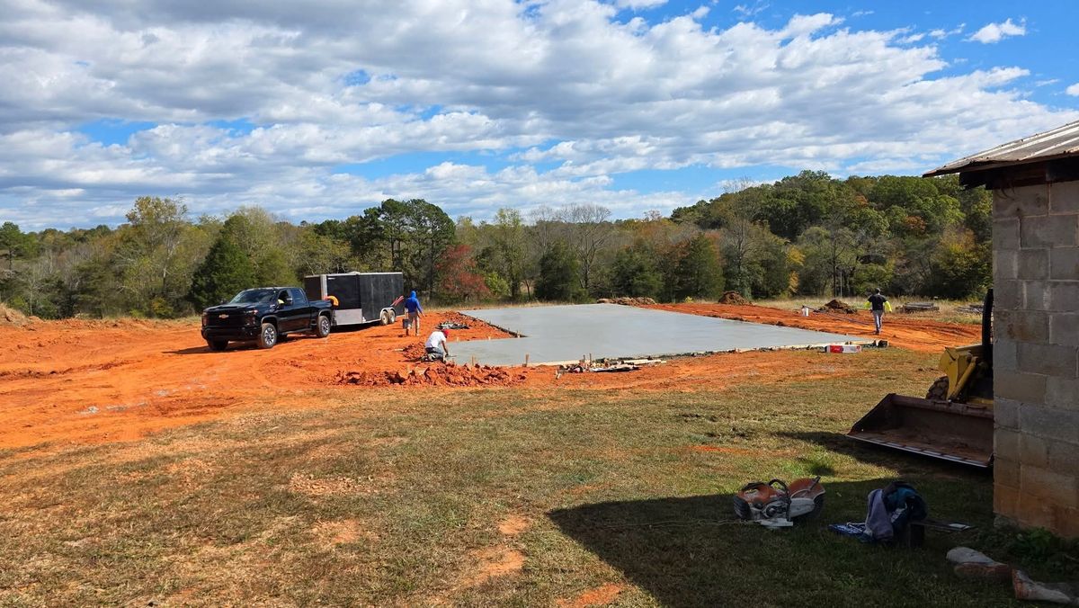 Commercial Concrete Work for Miilan Construction in Boonville, NC