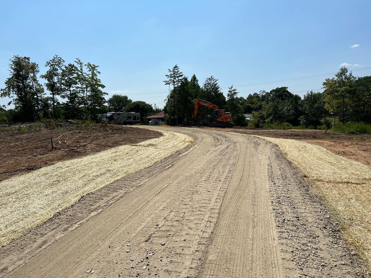 Driveway Install for Fav5 Hauling & Grading in Mount Airy, NC