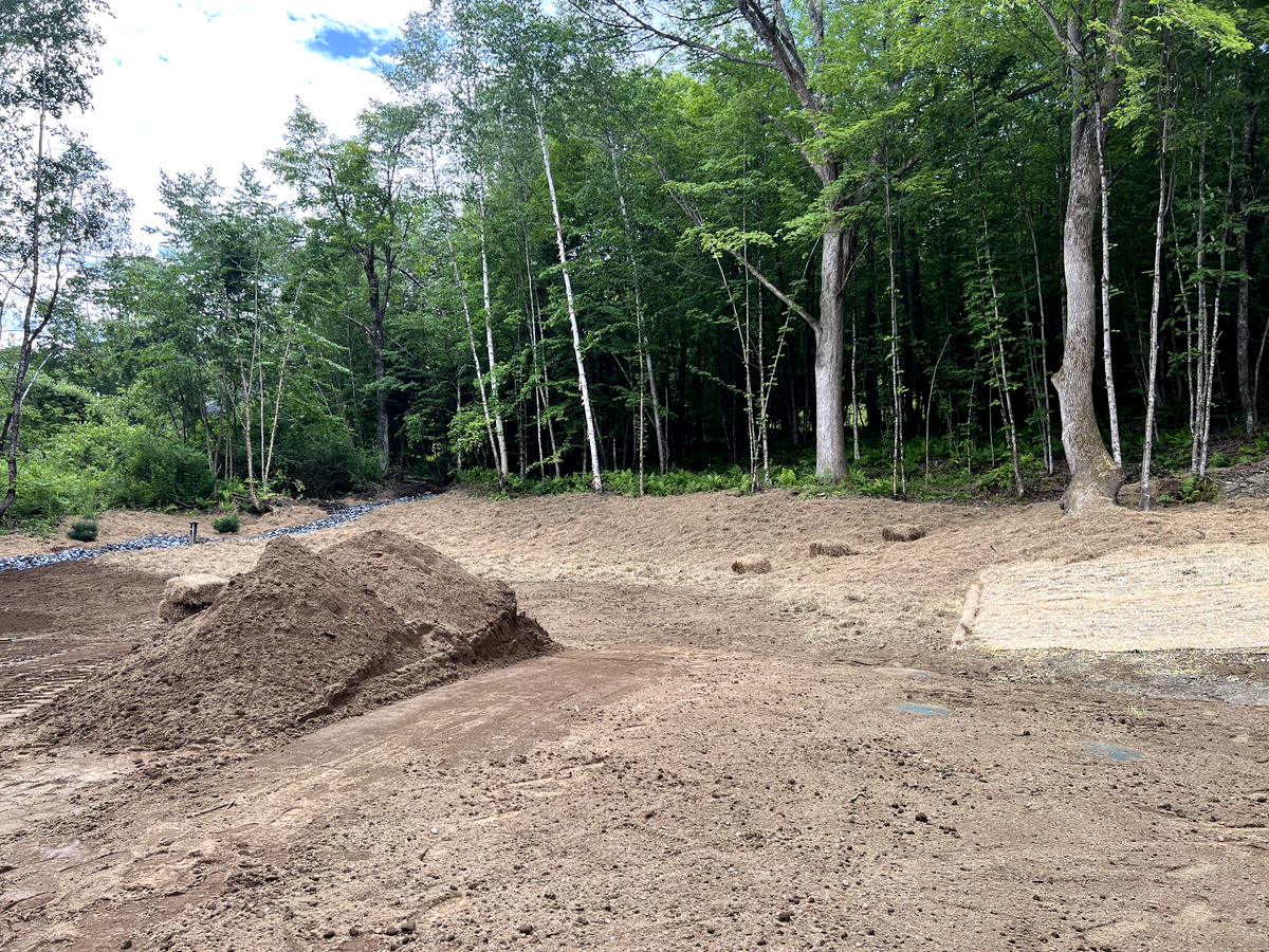 Land Grading for Andy Naylor Excavation in Johnson, VT