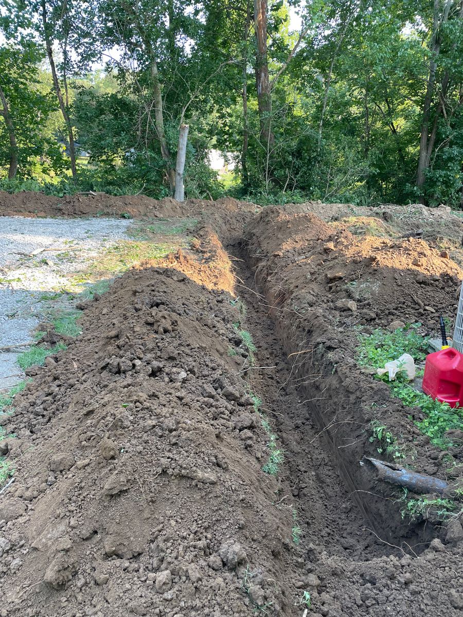 Trenching and Drainage for Procraft Excavation Services in New Richmond, OH