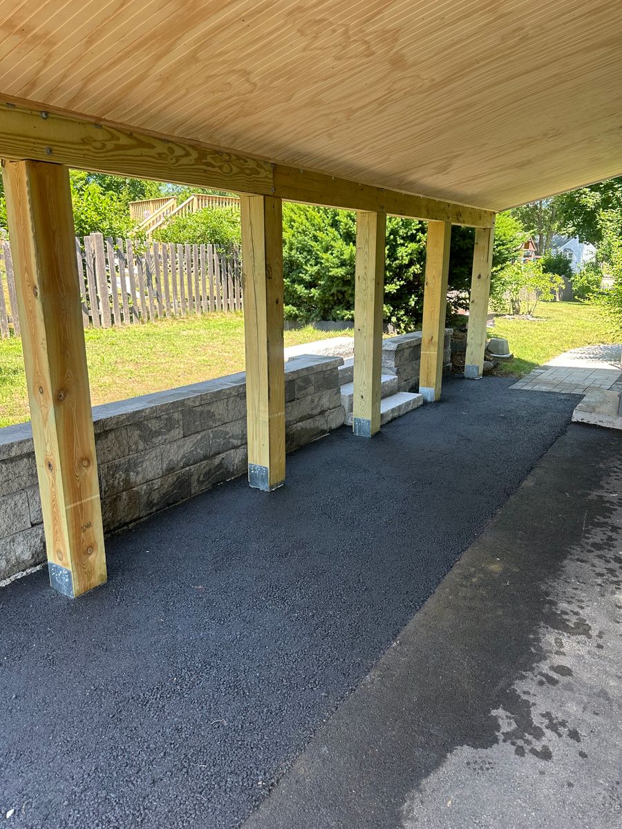 Retaining Wall Construction for Shawn's Landscaping in Worcester, MA
