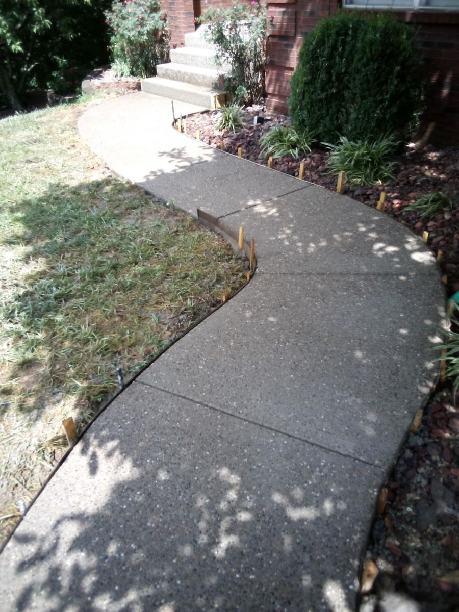 Concrete Work for Frontline Roofing & Home Services in Shelbyville, KY