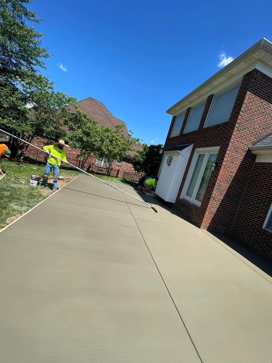 Patio Design & Installation for Buckel Concrete in Clarksville, IN