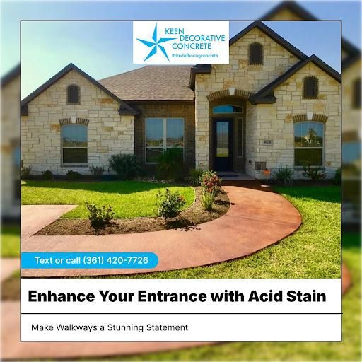 Acid Stained Concrete for Keen Decorative Concrete in Corpus Christi, TX