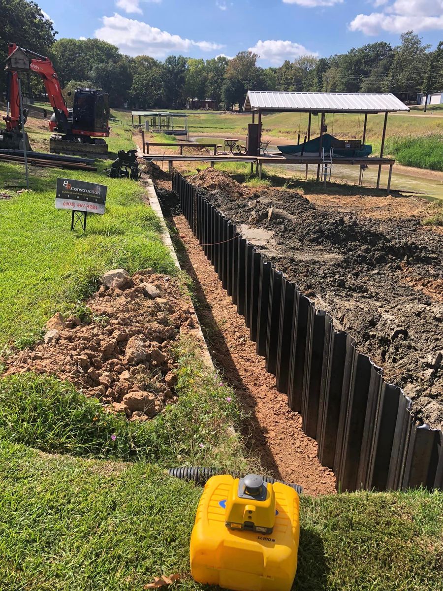 Bulkheads for BR Construction LLC  in Corsicana, TX