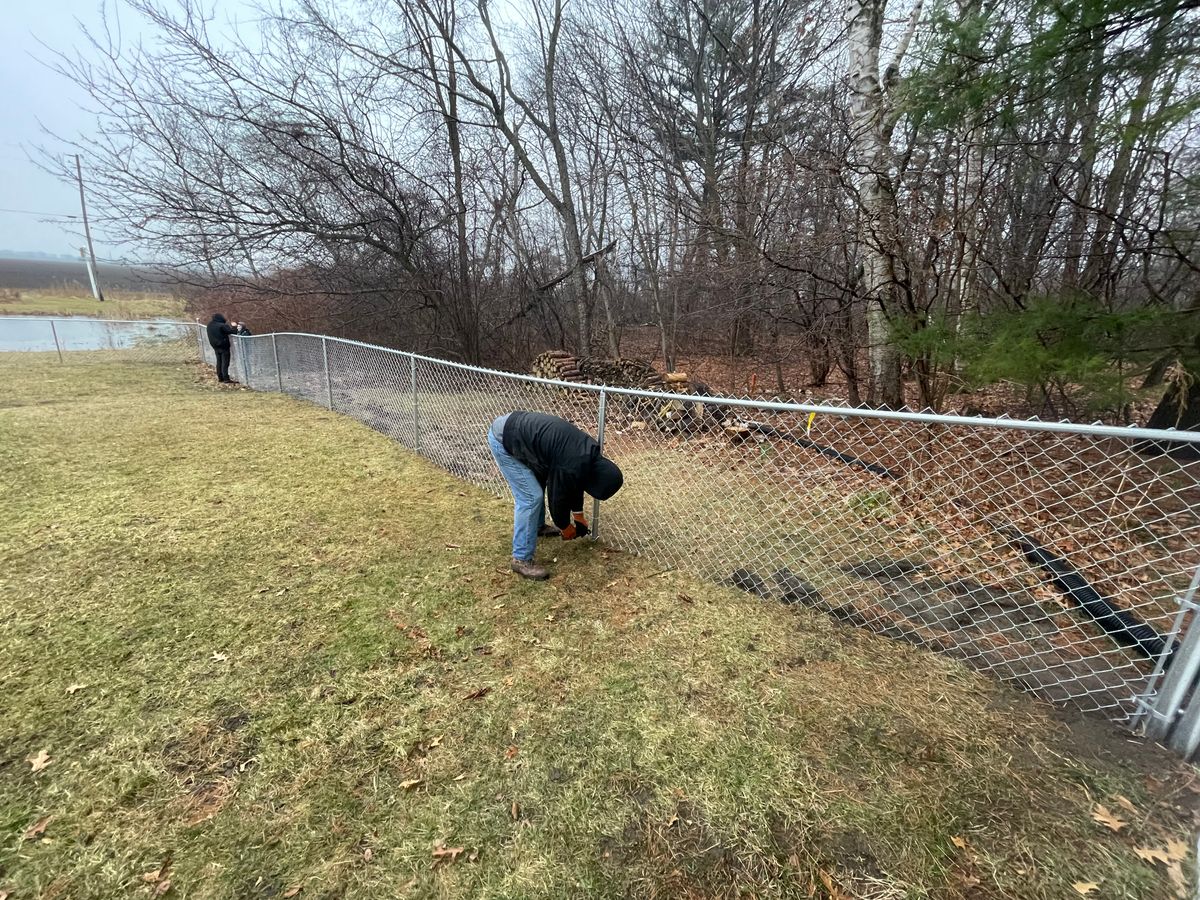Fence Installation for TMF Services in Lapeer County, MI