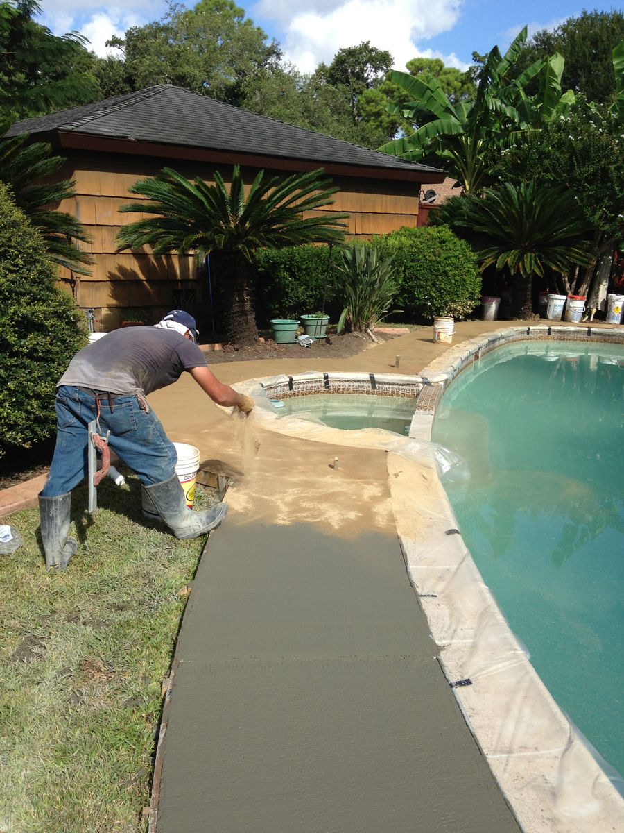 Pool Remodels for Texas Curb N Borders in Houston, TX