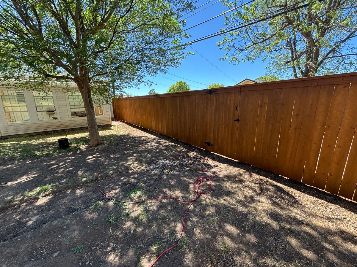 Fence Installation for Straight Edge Siding, Fencing & Decks in Pampa, TX