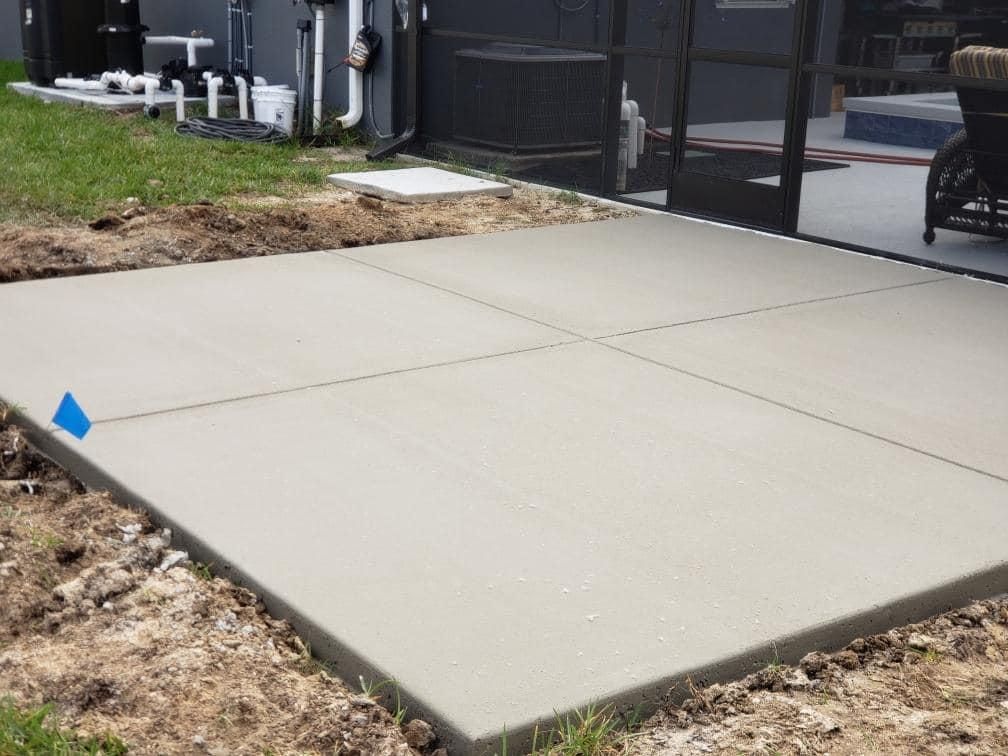 Patio Design & Construction for Green Hammer Concrete in Palm Bay, Florida