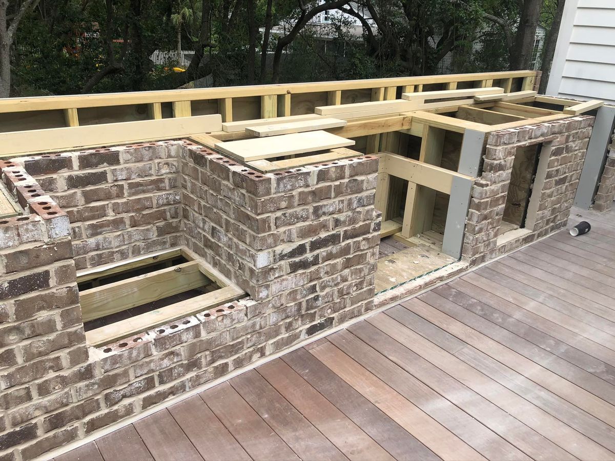 Patio Design & Installation for A&J Martinez Concrete in Charleston, SC