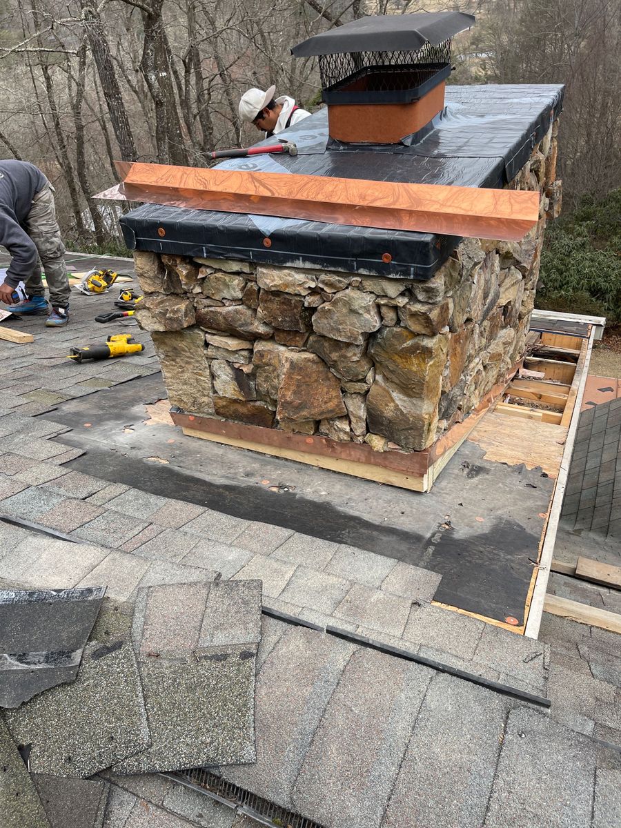 Chimney Replacement for RJ Roofing of WNC in Brevard, NC