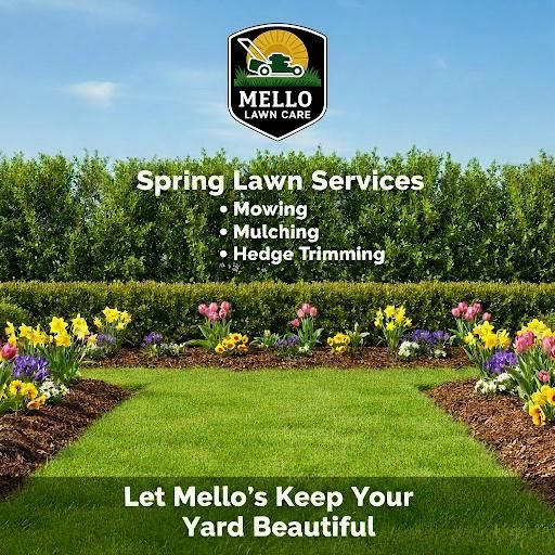 Mulching for Mello's Lawn Care in Fayetteville, NC
