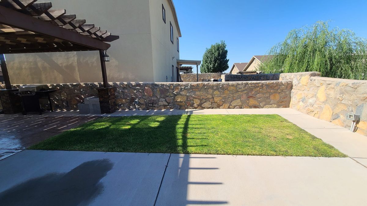 Concrete Rock Walls for ADM Landscaping & Irrigation LLC in El Paso,  TX