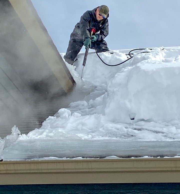 Ice Dam Removal for Patriot Roofing Plus LLC in Pequot Lakes, MN