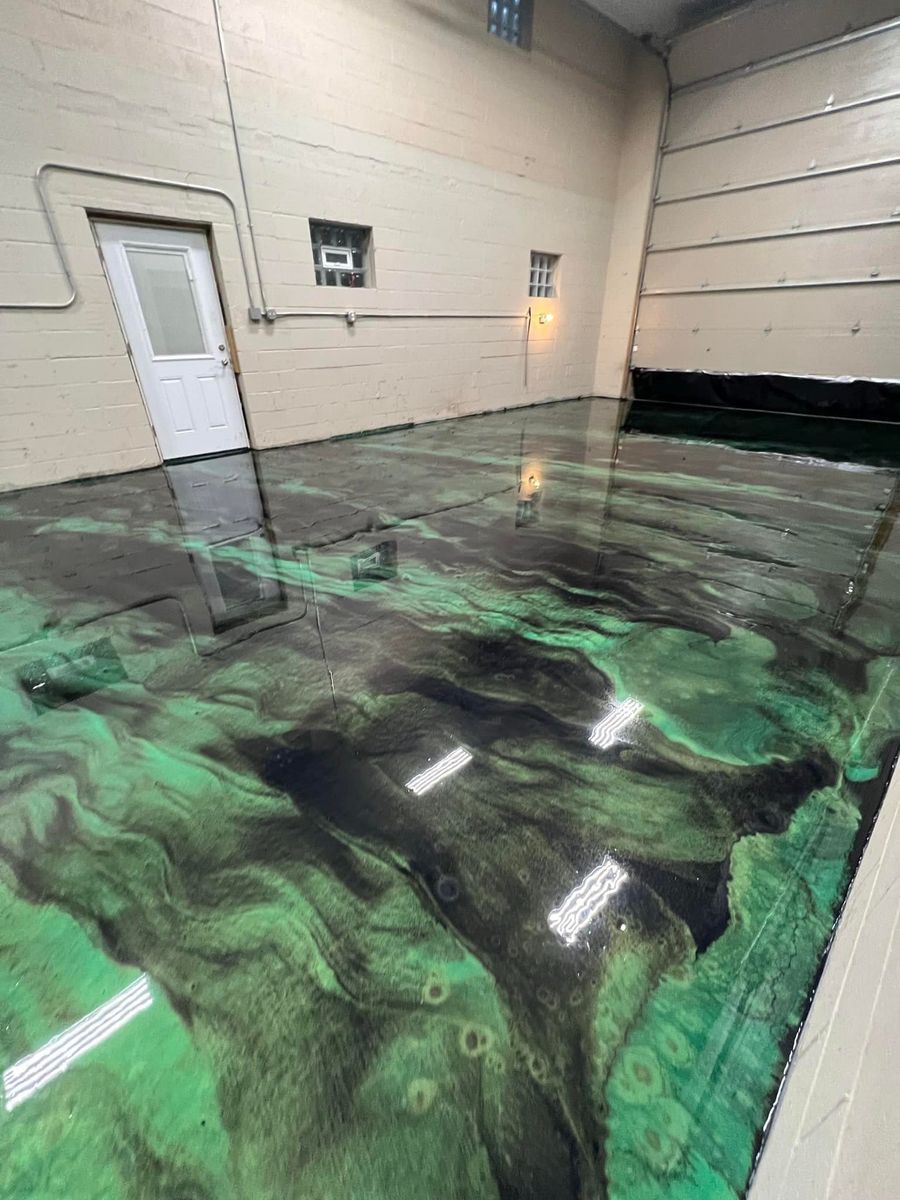 Epoxy Floor Coatings for Texas Curb N Borders in Houston, TX