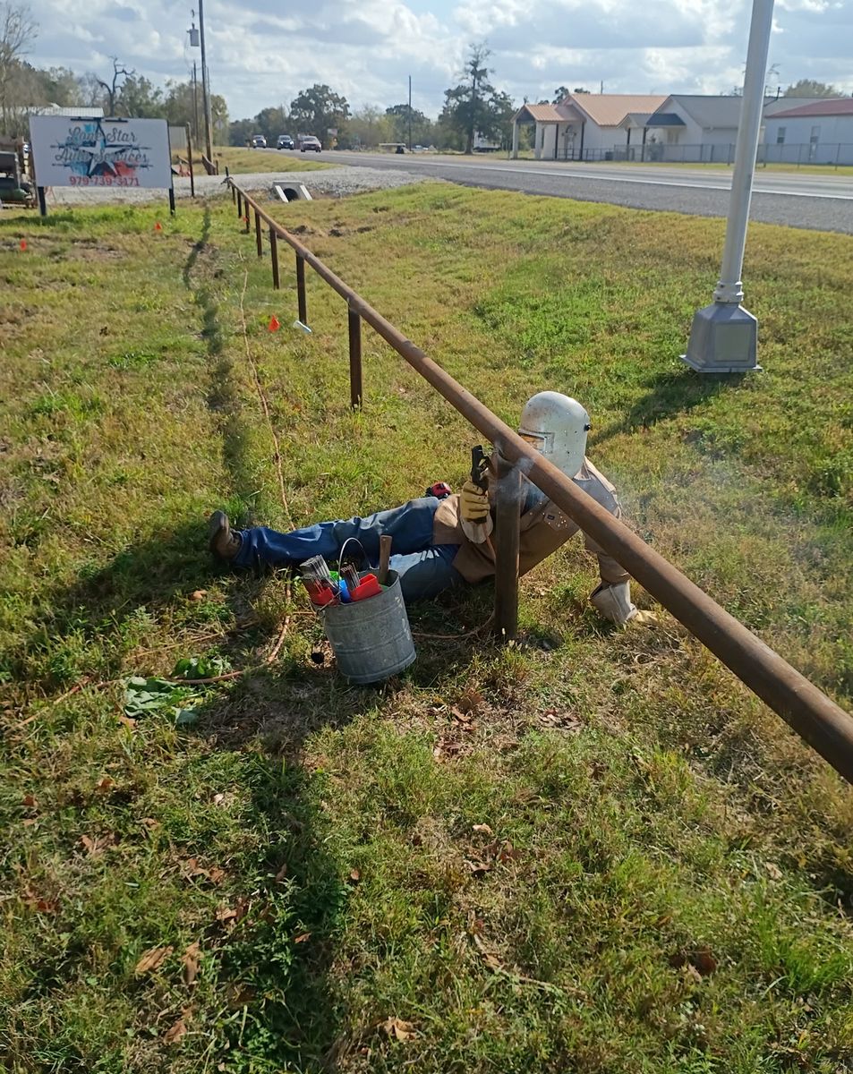 Pipe Entrances for Landers Ranch Services in Grimes County, TX