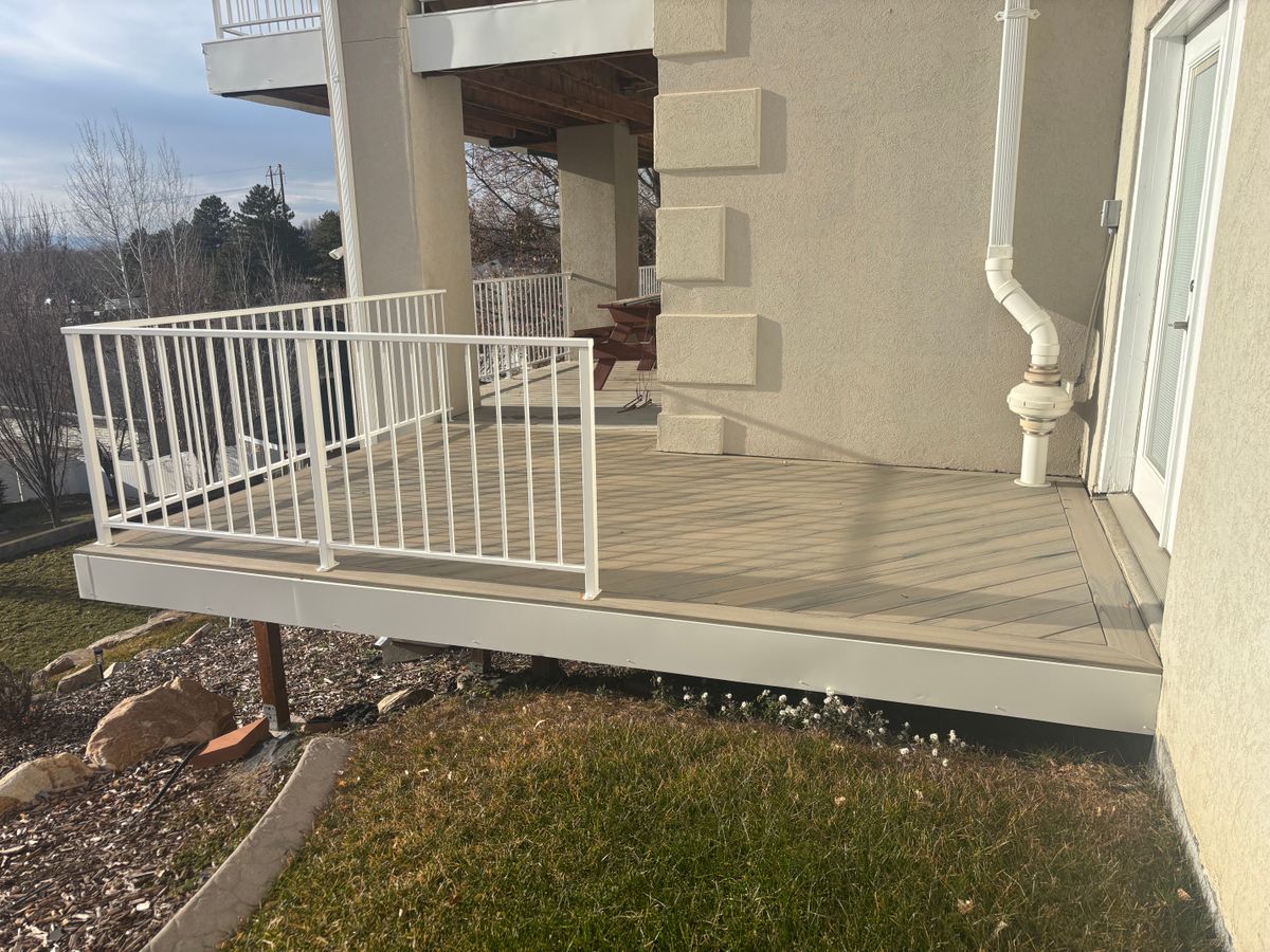 Deck Construction for Alta Vista Construction in Logan, UT