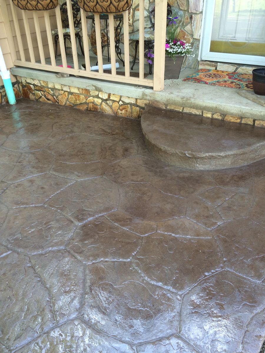 Stamped Concrete Installation for Lake Erie Companies in Grand River, OH