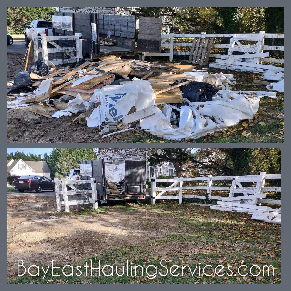 Construction Debris Removal for Bay East Hauling Services & Junk Removal in Grasonville, MD