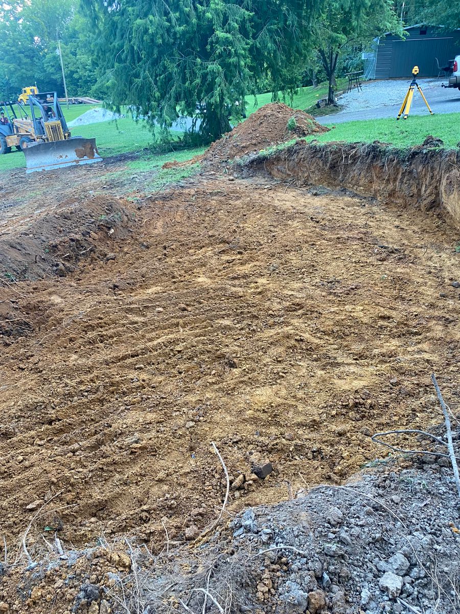 Site Preparation for Maness Trucking & Excavation in Lexington, TN